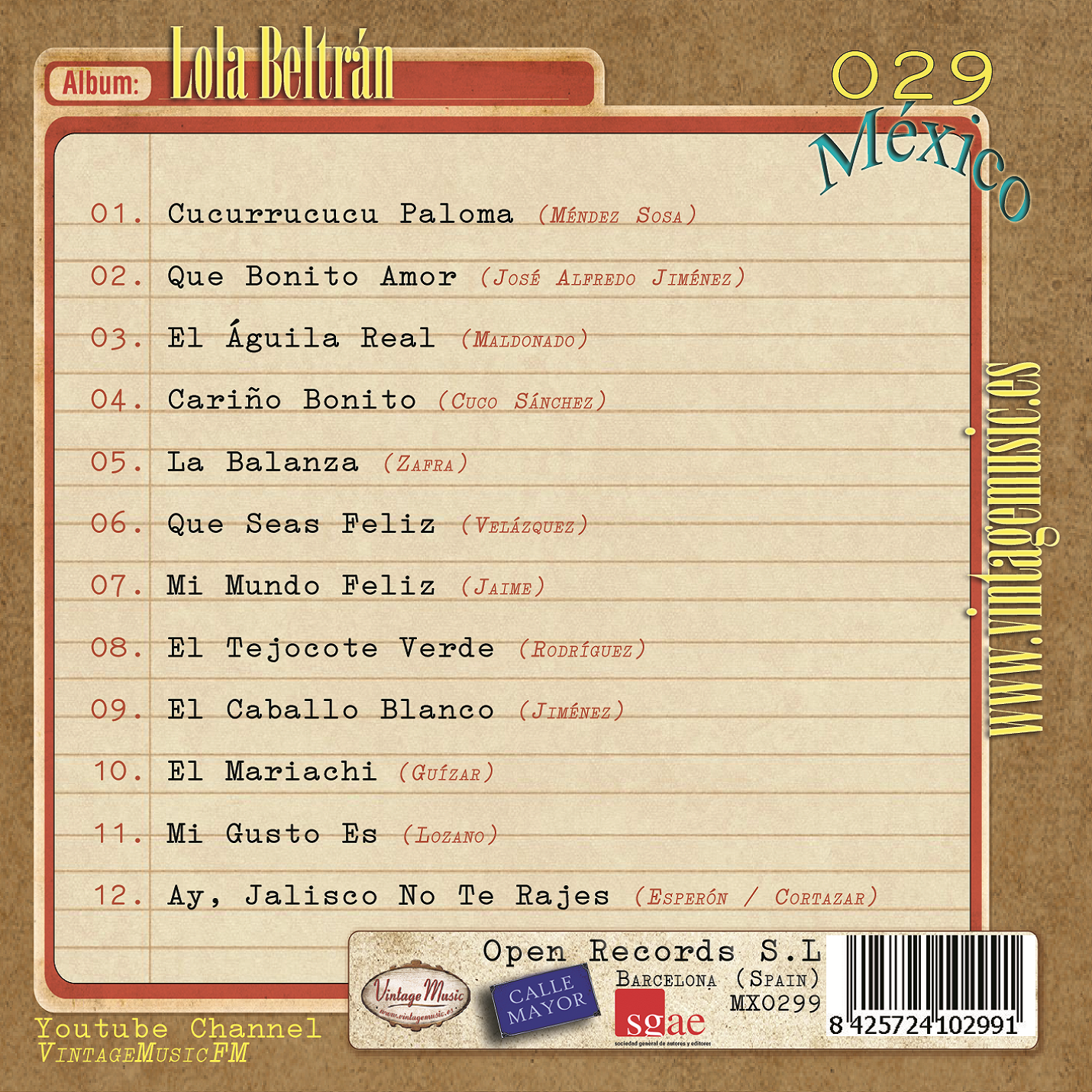 Lola Beltrán (Colección México - #29)