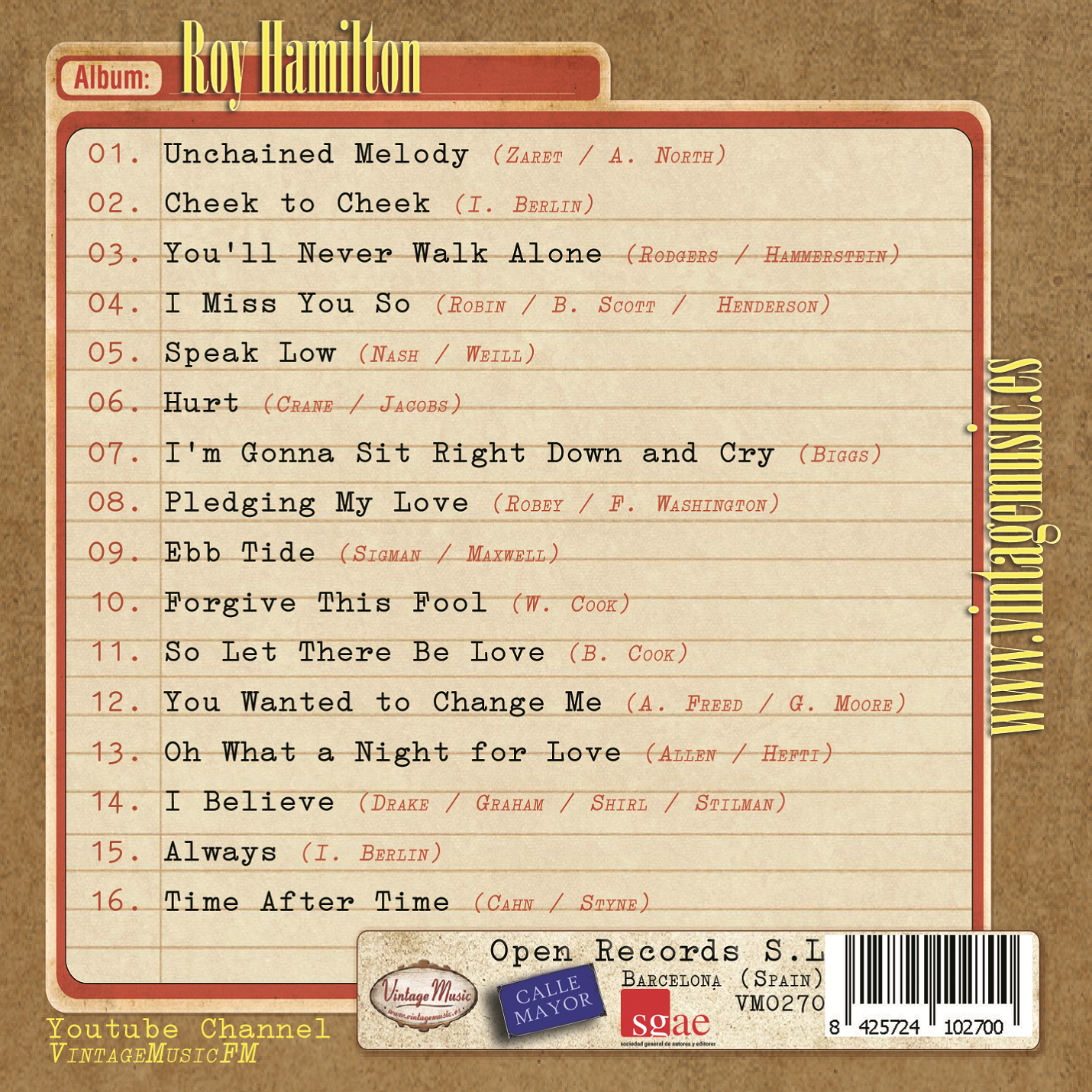 Roy Hamilton (Colección Vintage Music)