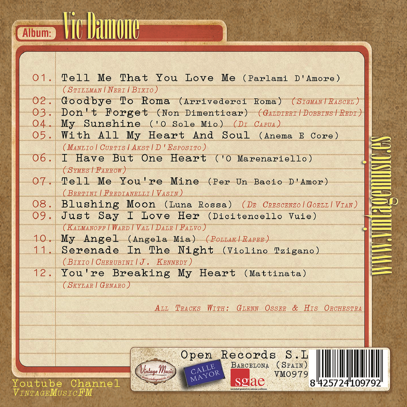 Vic Damone (Colección Vintage Music)