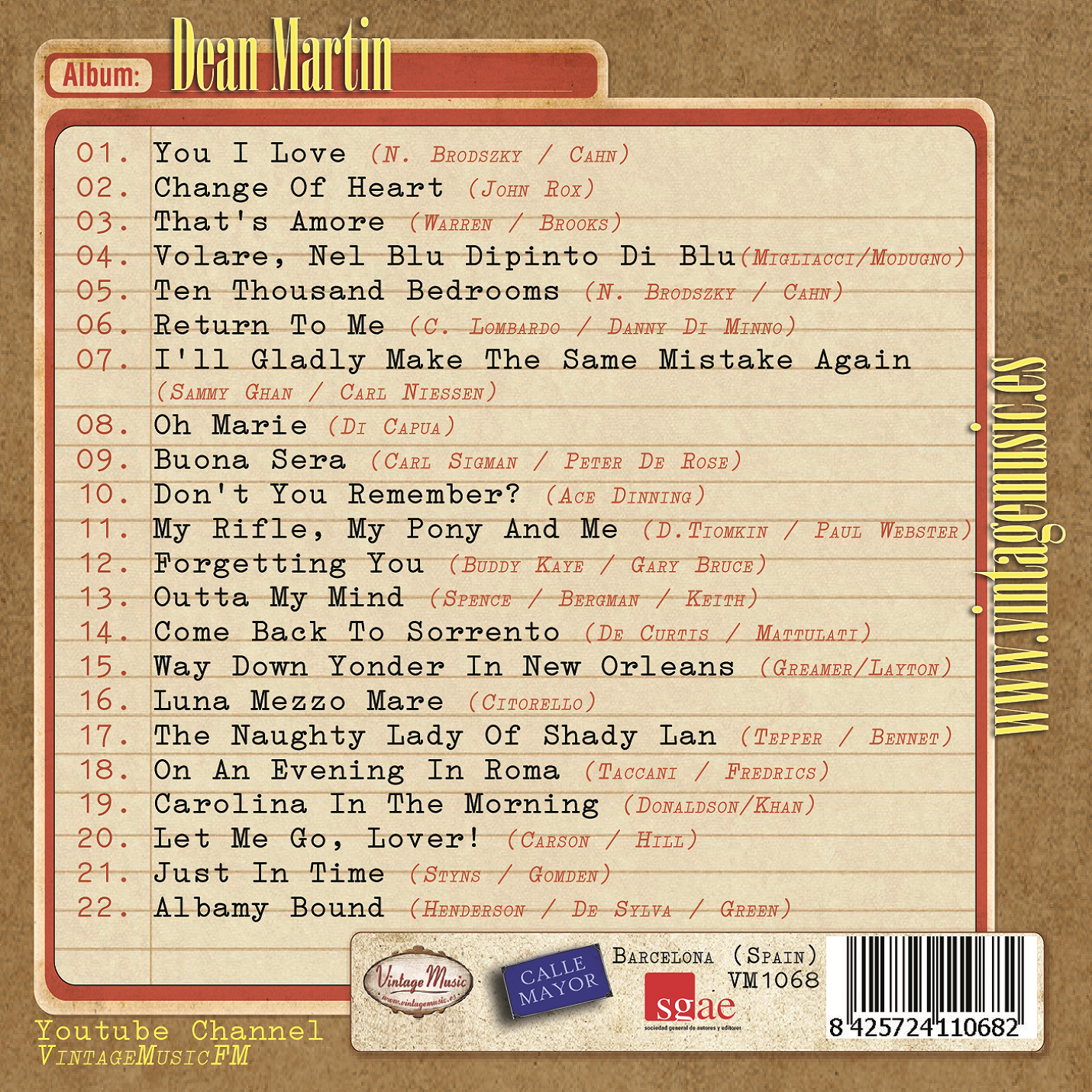 Dean Martin (Colección Vintage Music)