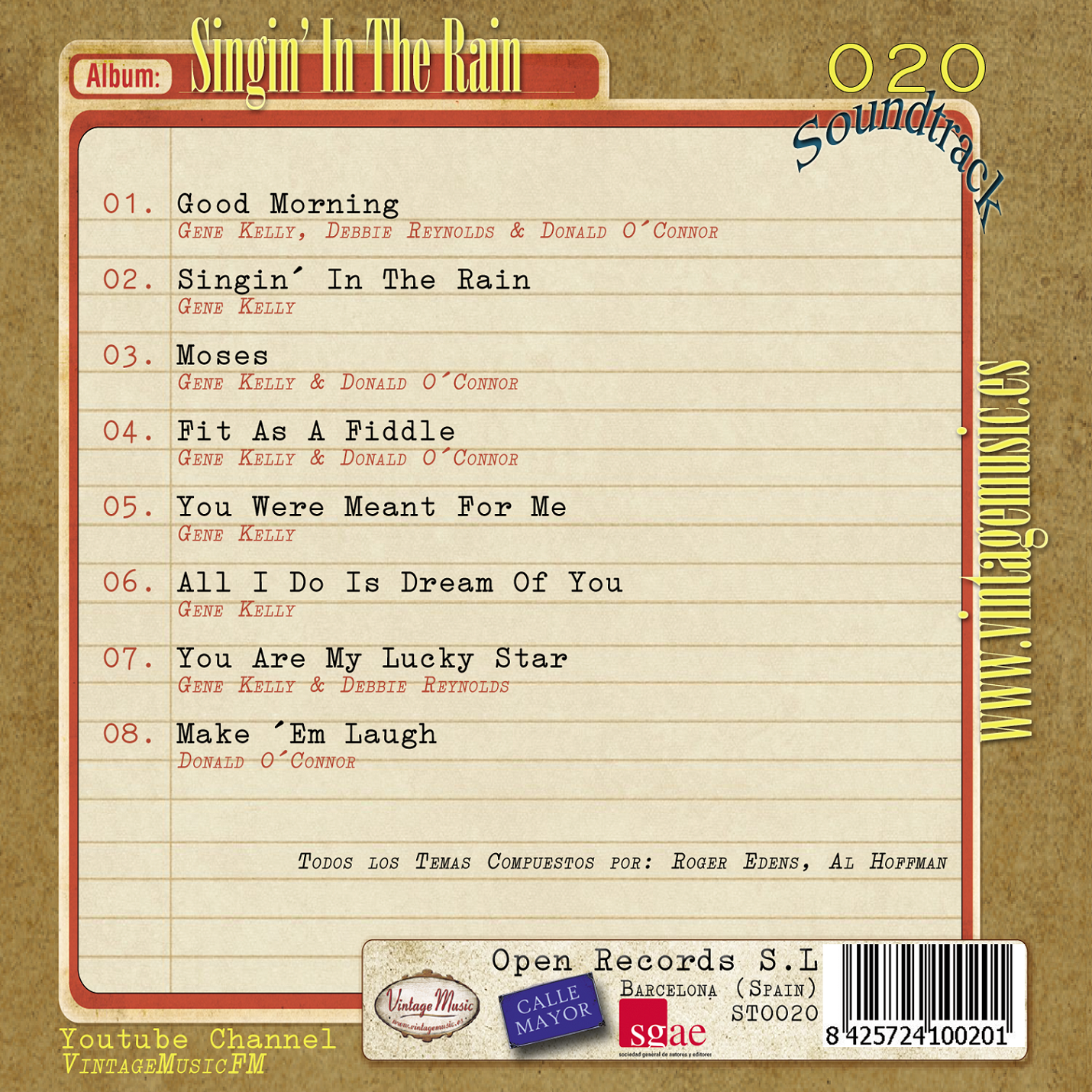 Singing In The Rain (Colección Soundtrack - #20)