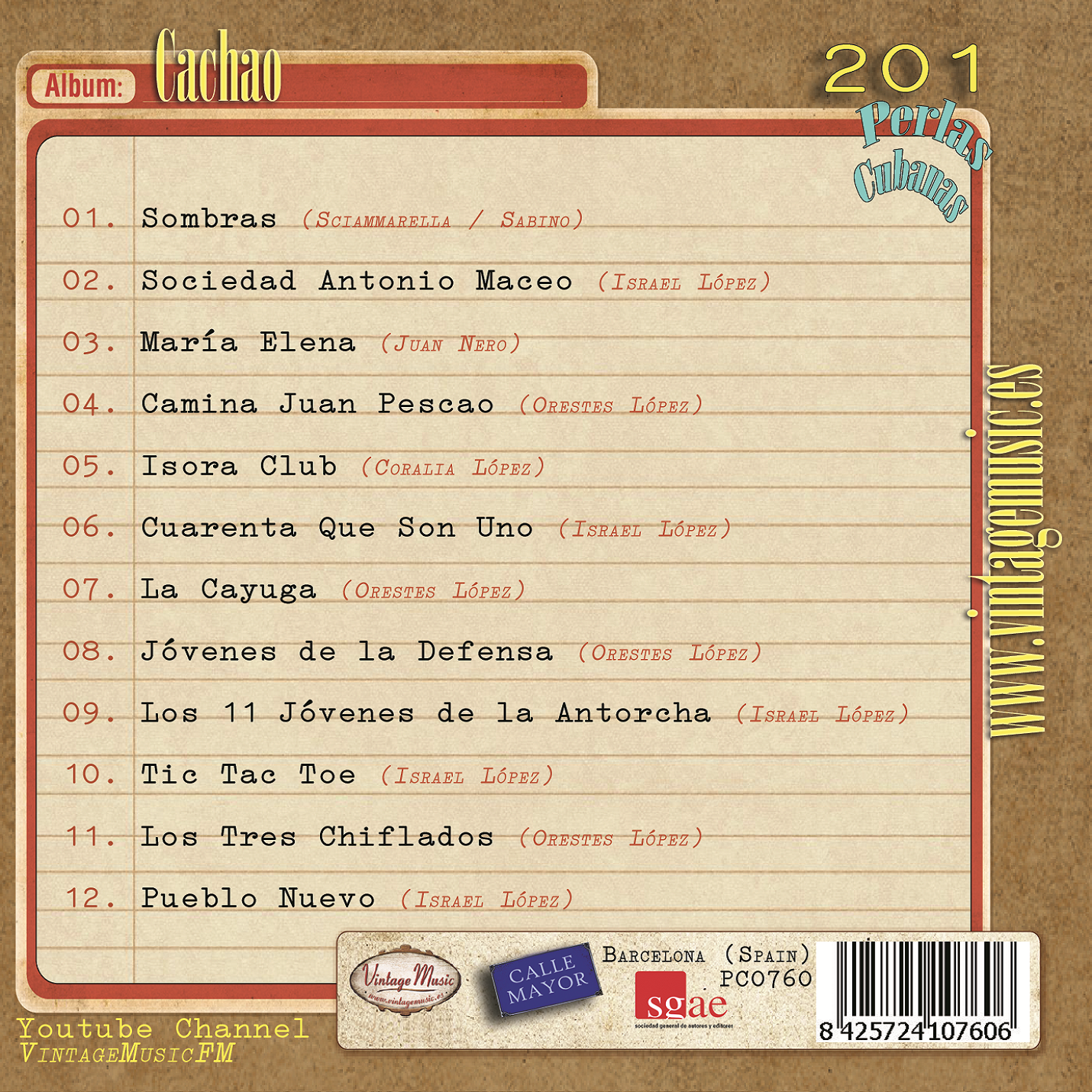 Cachao (Colección Perlas Cubanas - #201)