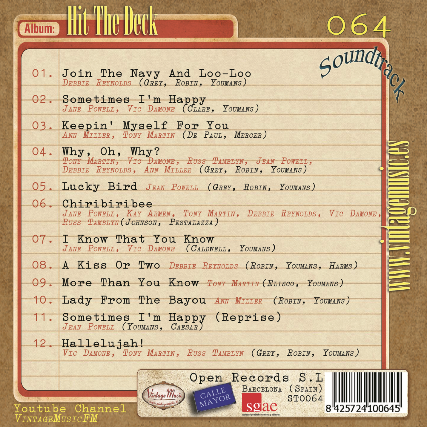 Hit The Deck (Colección Soundtrack - #64)