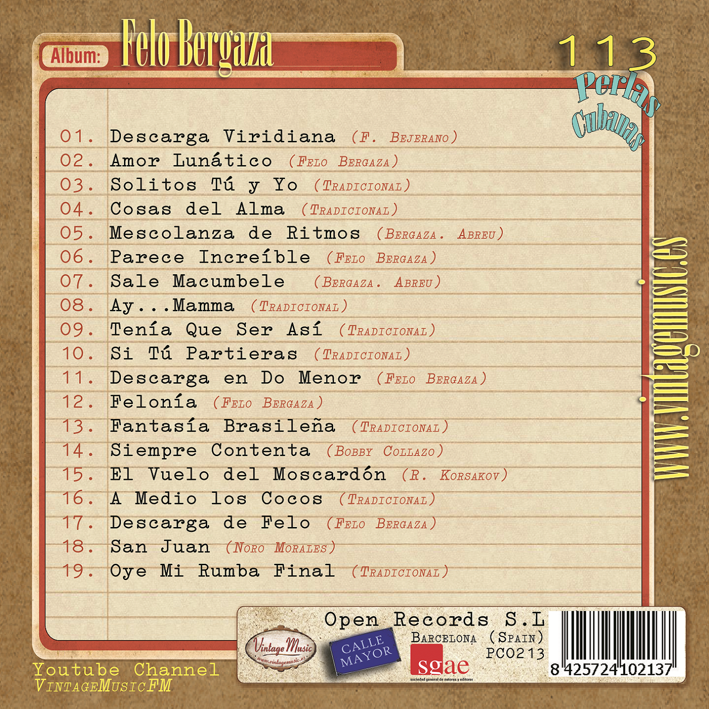 Felo Bergaza (Colección Perlas Cubanas - #113)