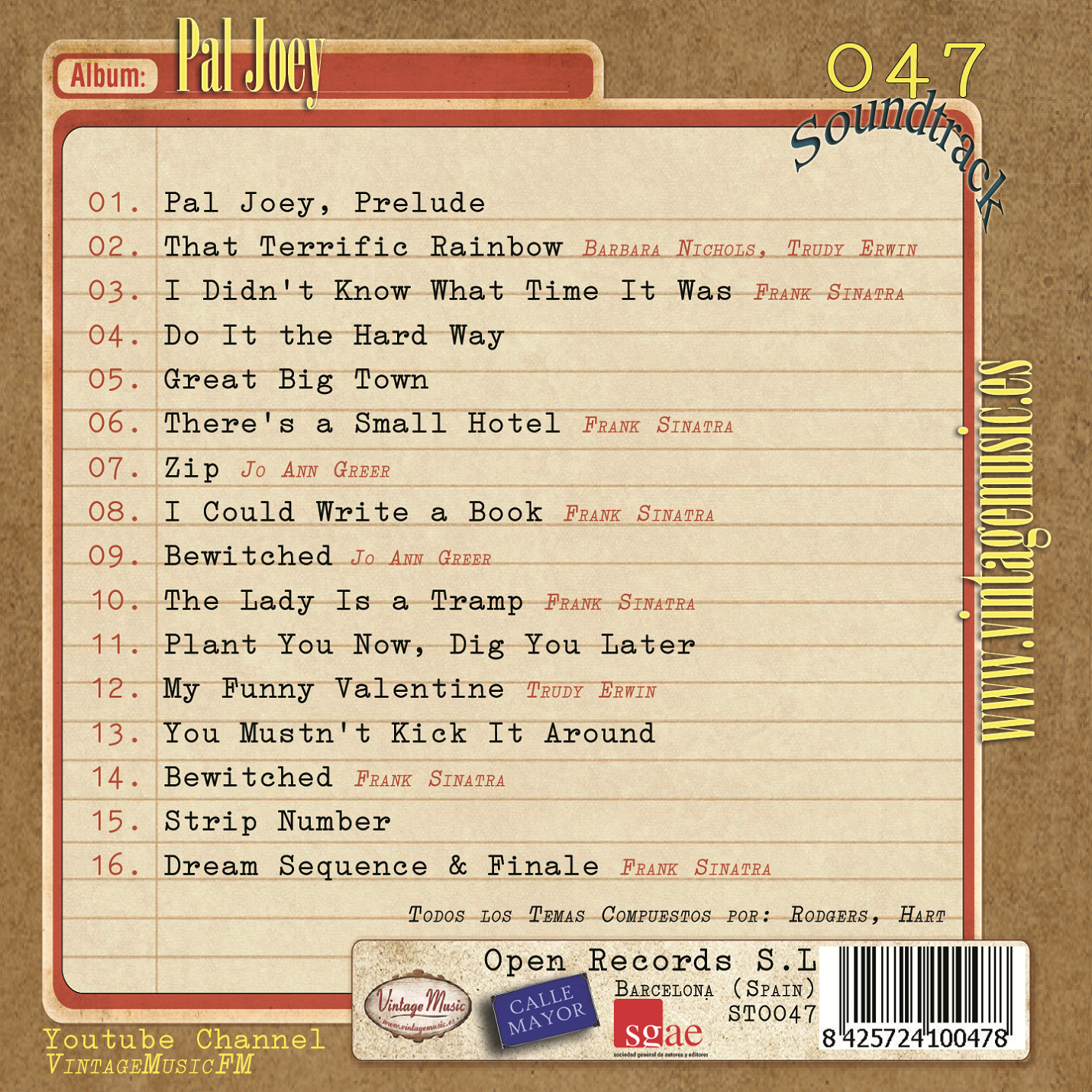 Pal Joey (Colección Soundtrack - #47)