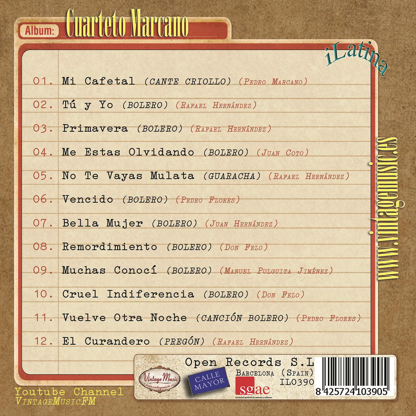 Cuarteto Marcano (Colección iLatina)