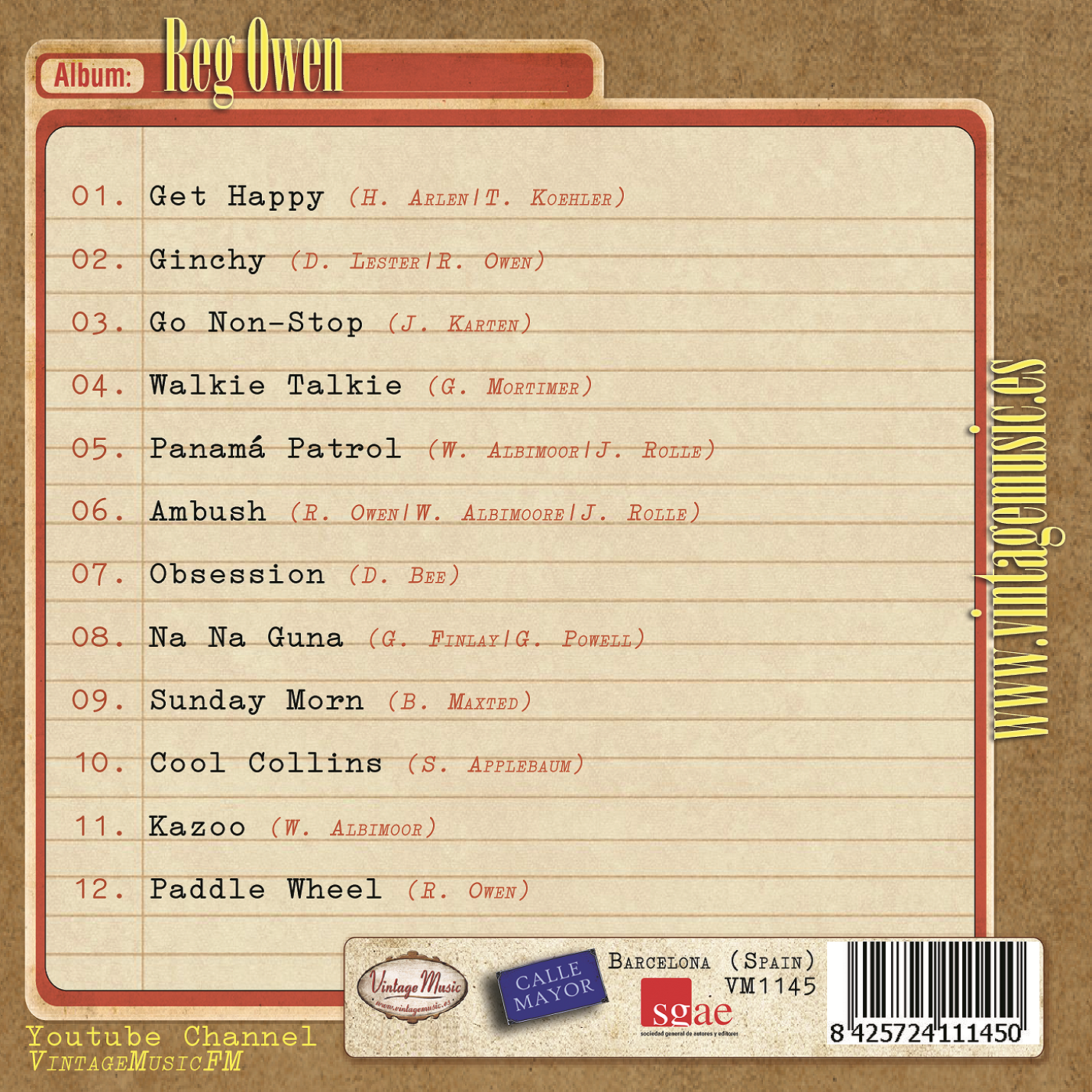 Reg Owen (Colección Vintage Music)