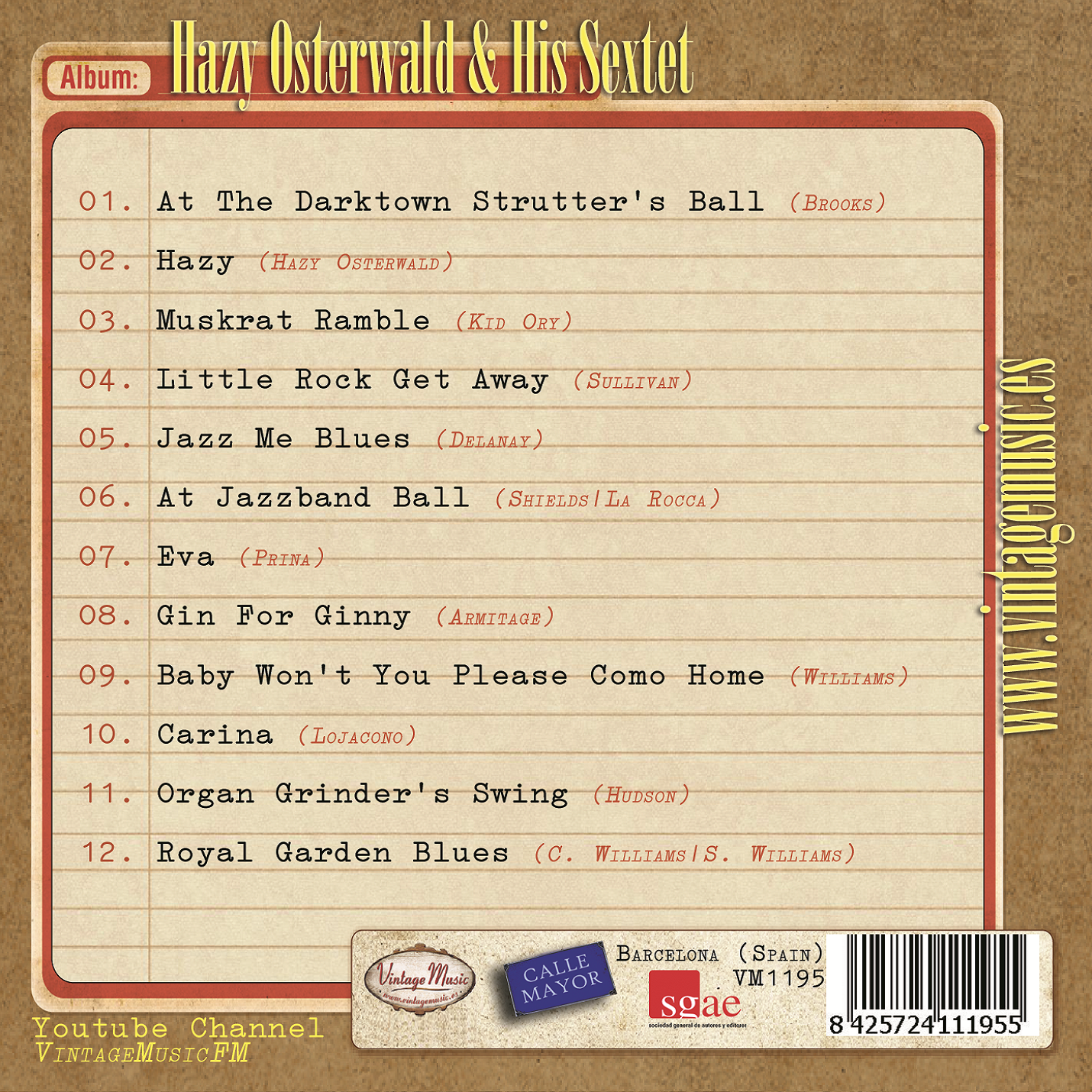 Hazy Osterwald Sextet (Colección Vintage Music)