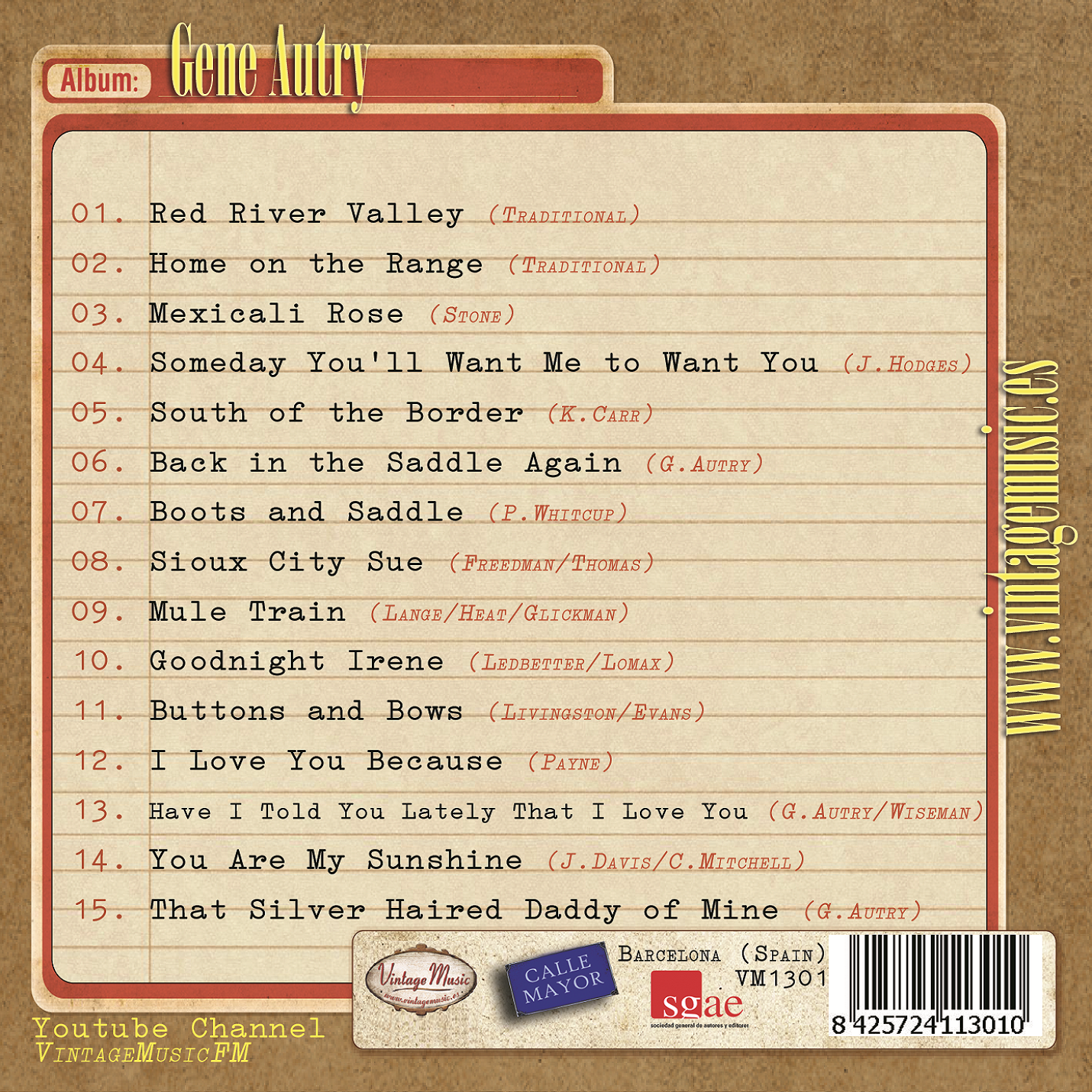 Gene Autry (Colección Vintage Music)