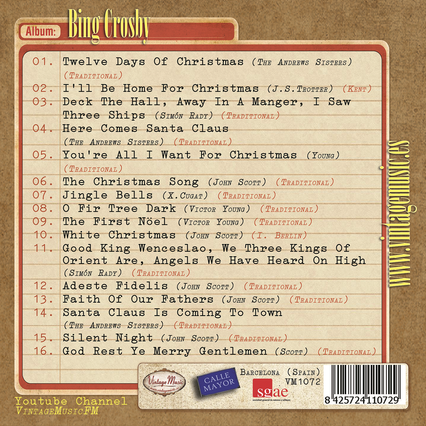 Bing Crosby (Christmas) (Colección Vintage Music)