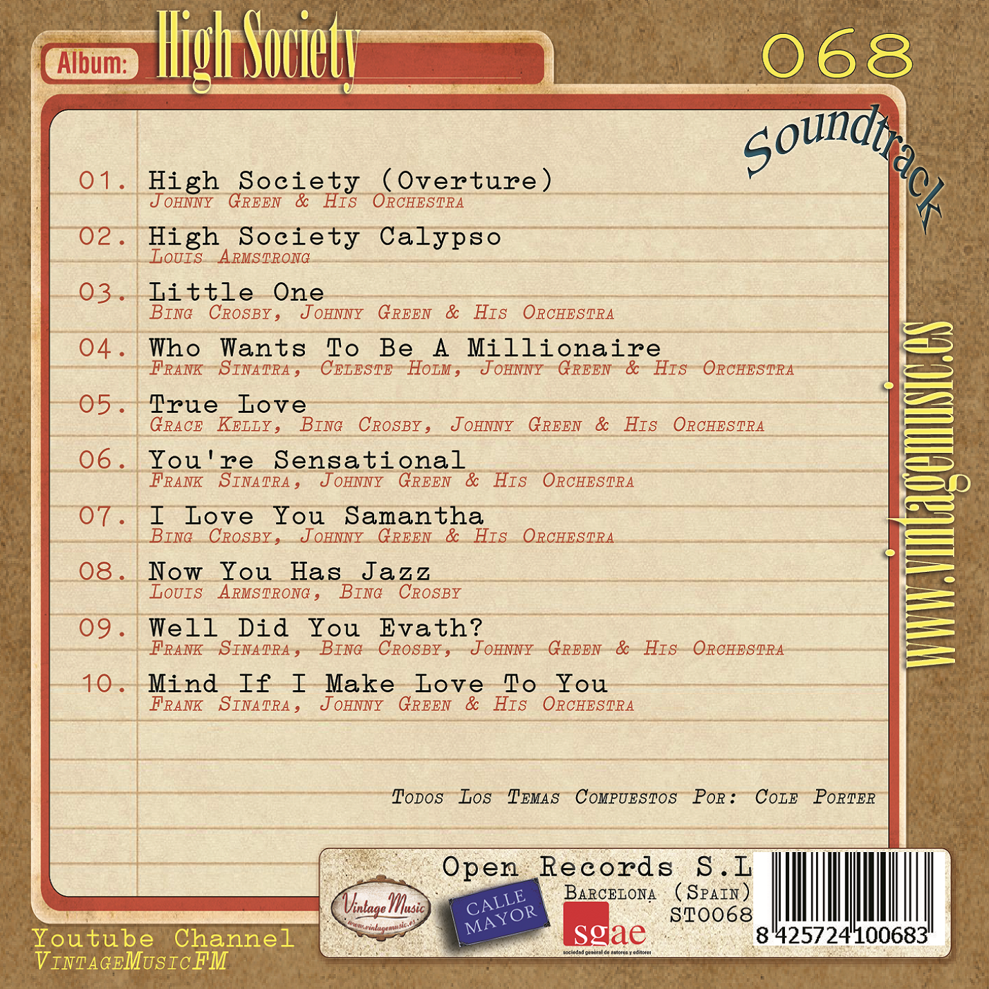 High Society (Colección Soundtrack - #68)