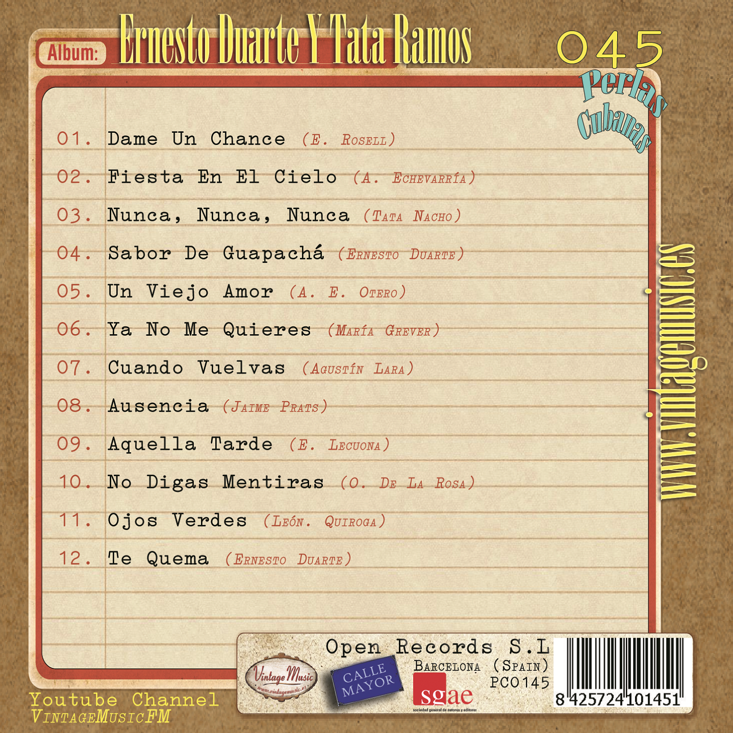 Ernesto Duarte (Colección Perlas Cubanas - #45)