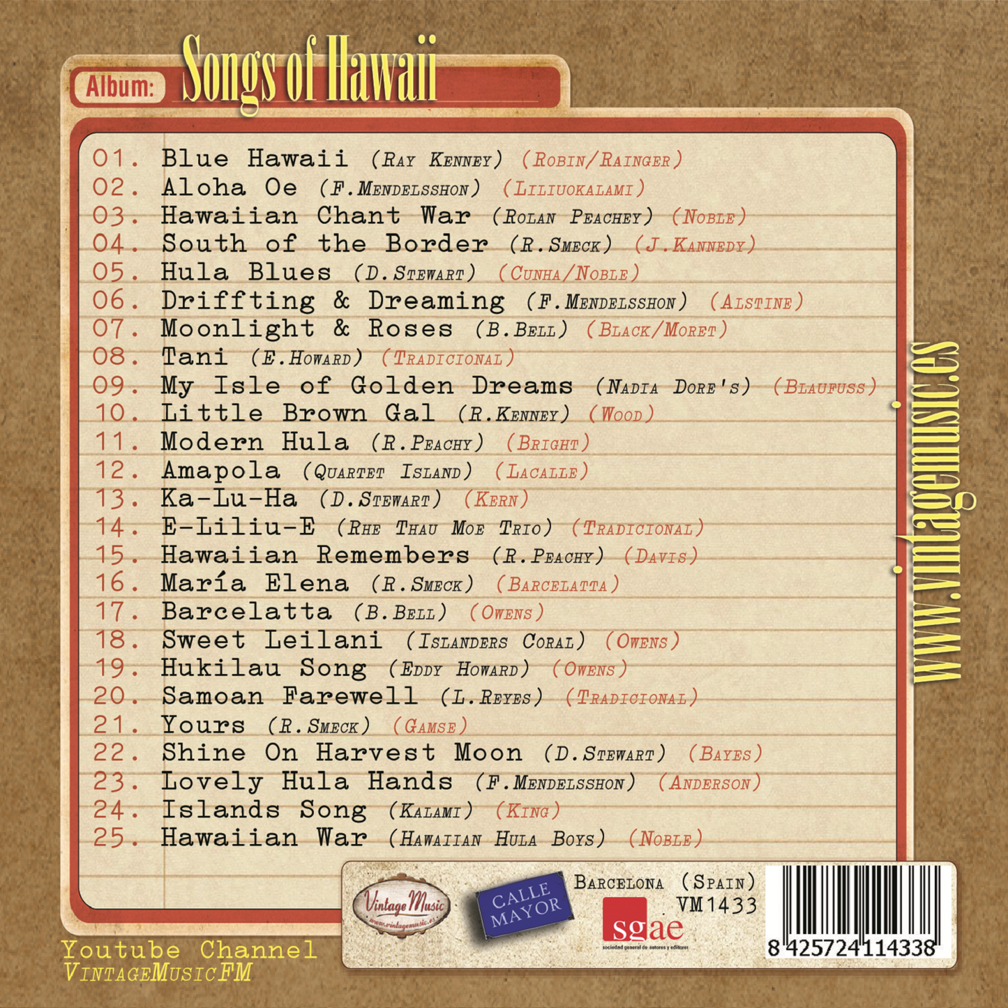 Songs of Hawai (Colección Vintage Music)