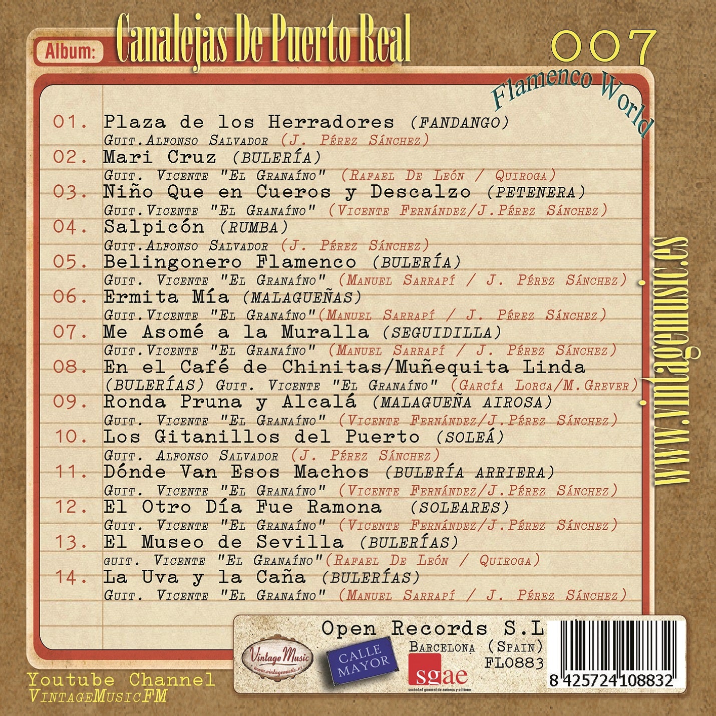 Canalejas del Puerto Real (Colección Flamenco - #07)