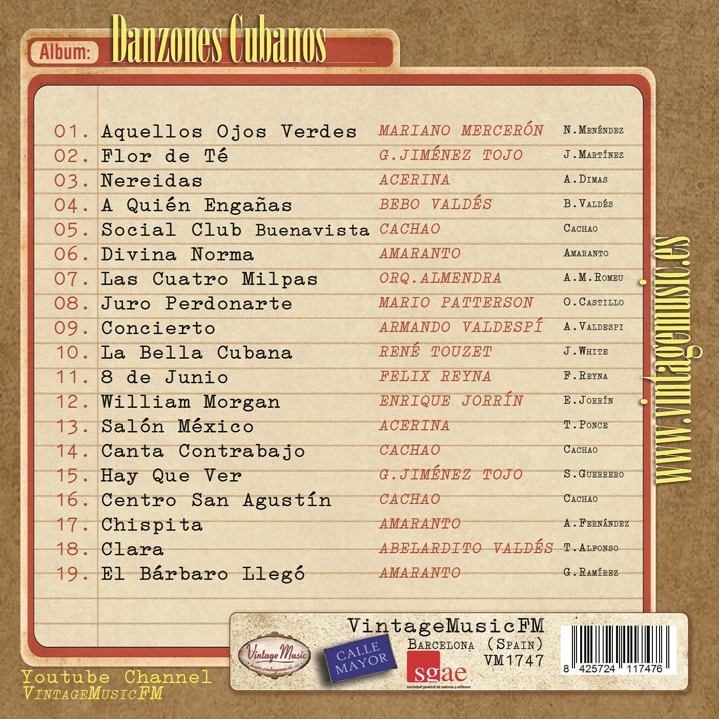 Danzones Cubanos (Colección Perlas Cubanas)