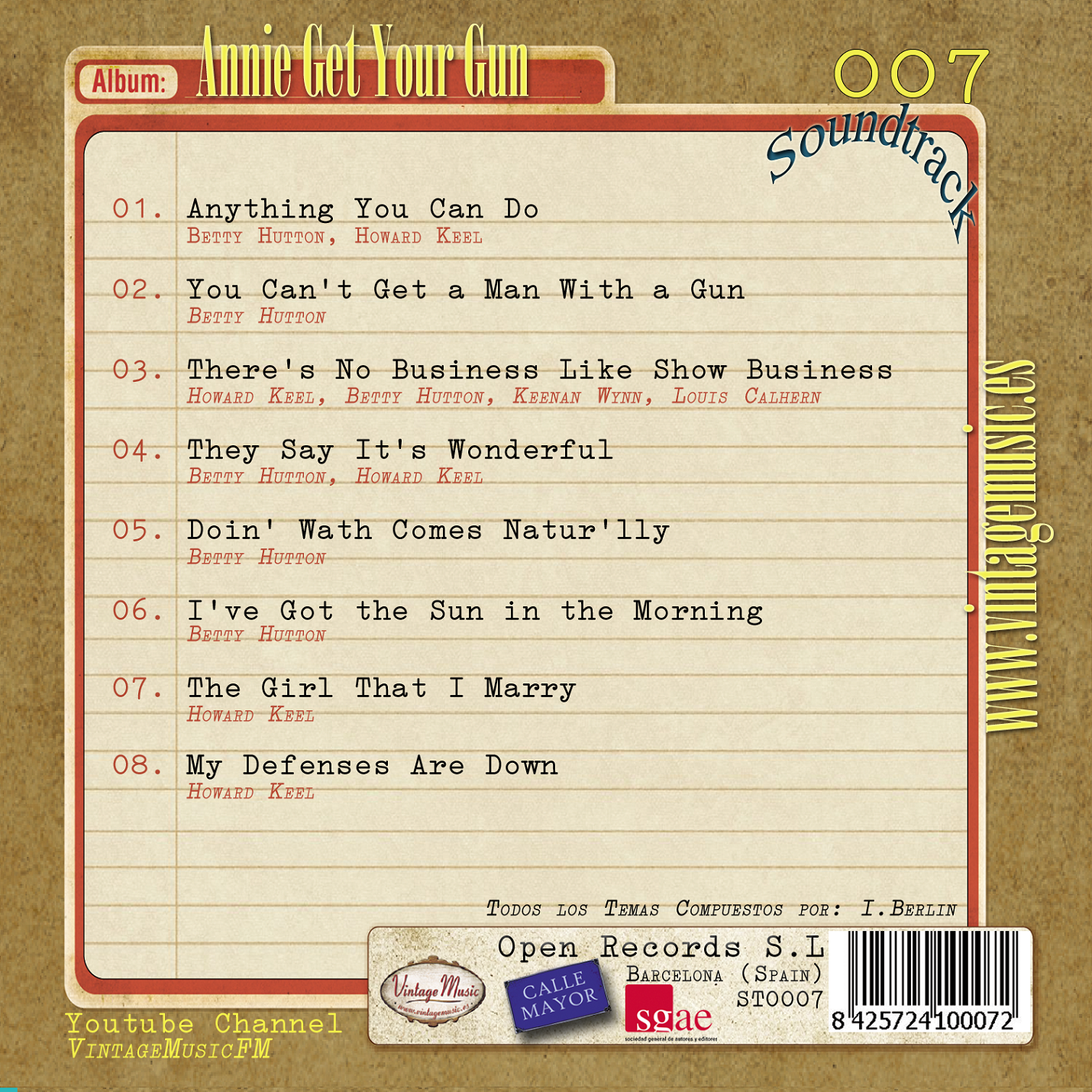 Annie Get Your Gun (Colección Soundtrack - #07)