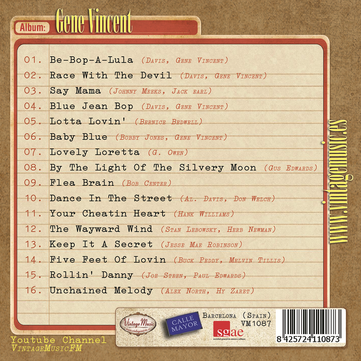 Gene Vincent (Colección Vintage Music)