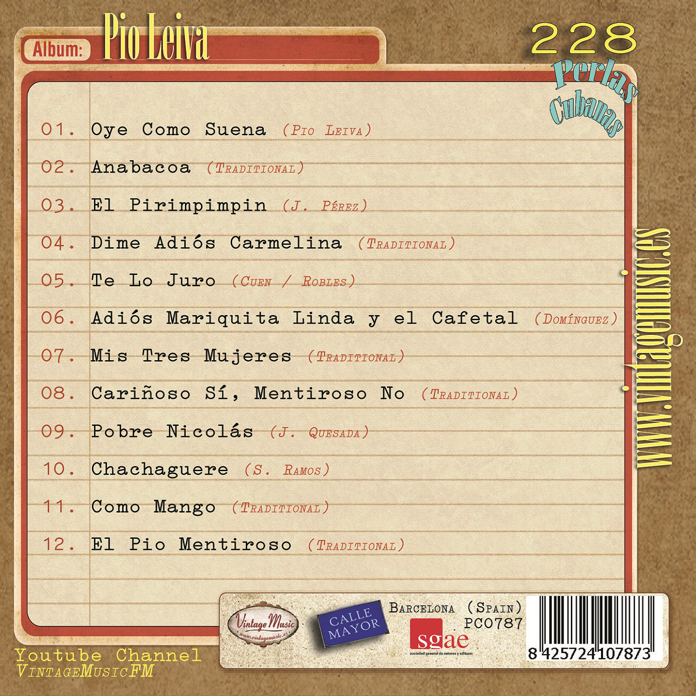 Pio Leiva (Colección Perlas Cubanas - #228)