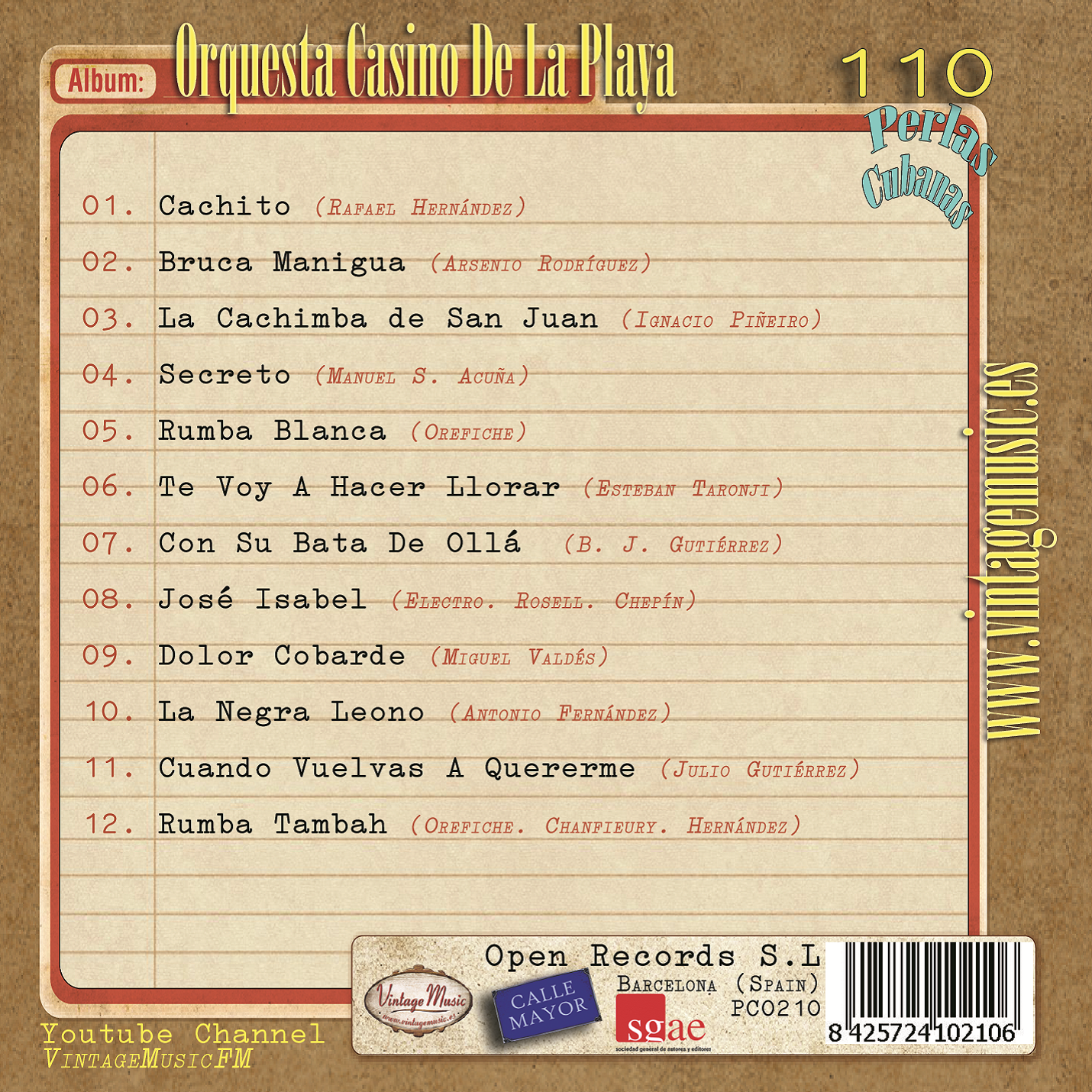 Orquesta Casino de la Playa (Colección Perlas Cubanas - #110)