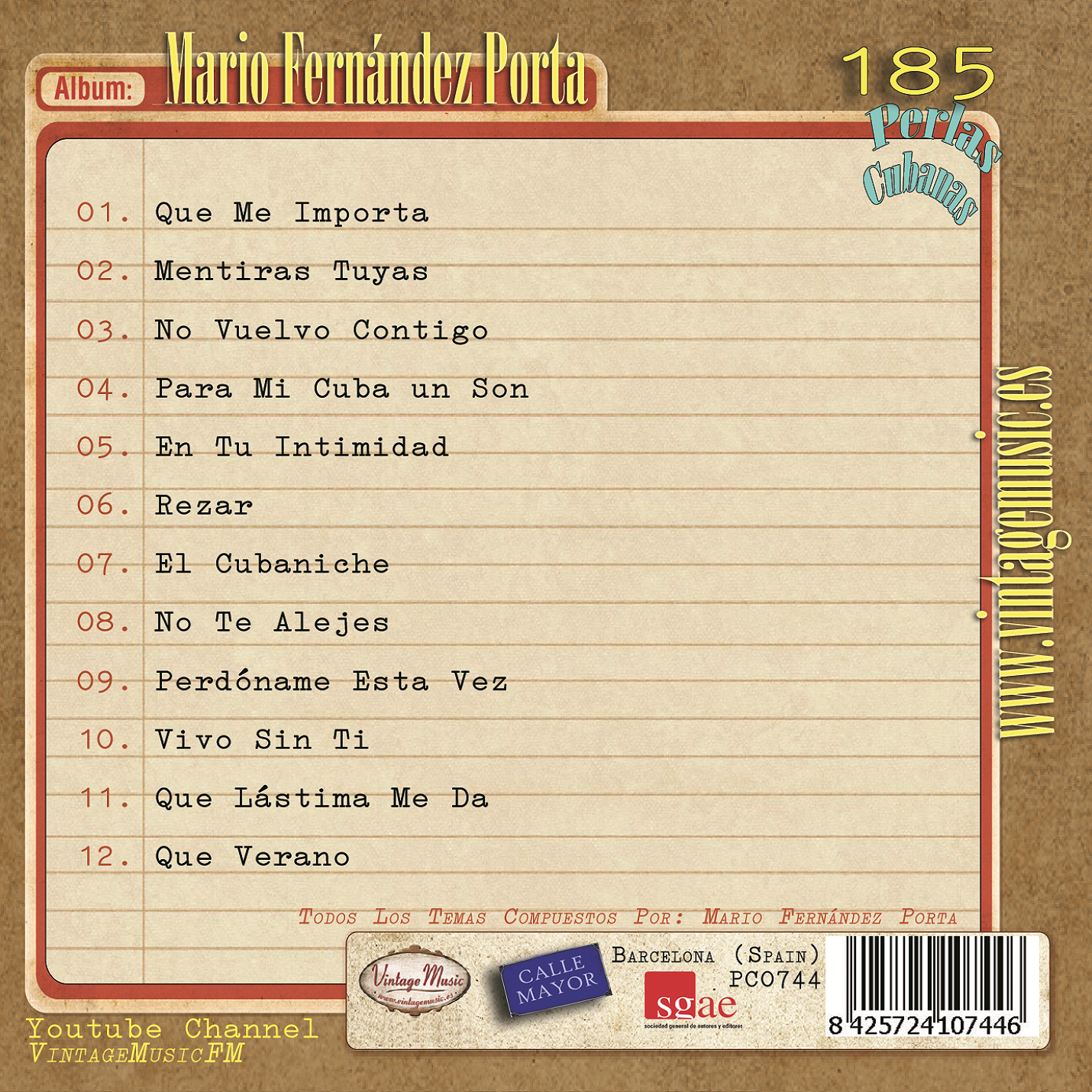 Mario Fernández Porta (Colección Perlas Cubanas - #185)