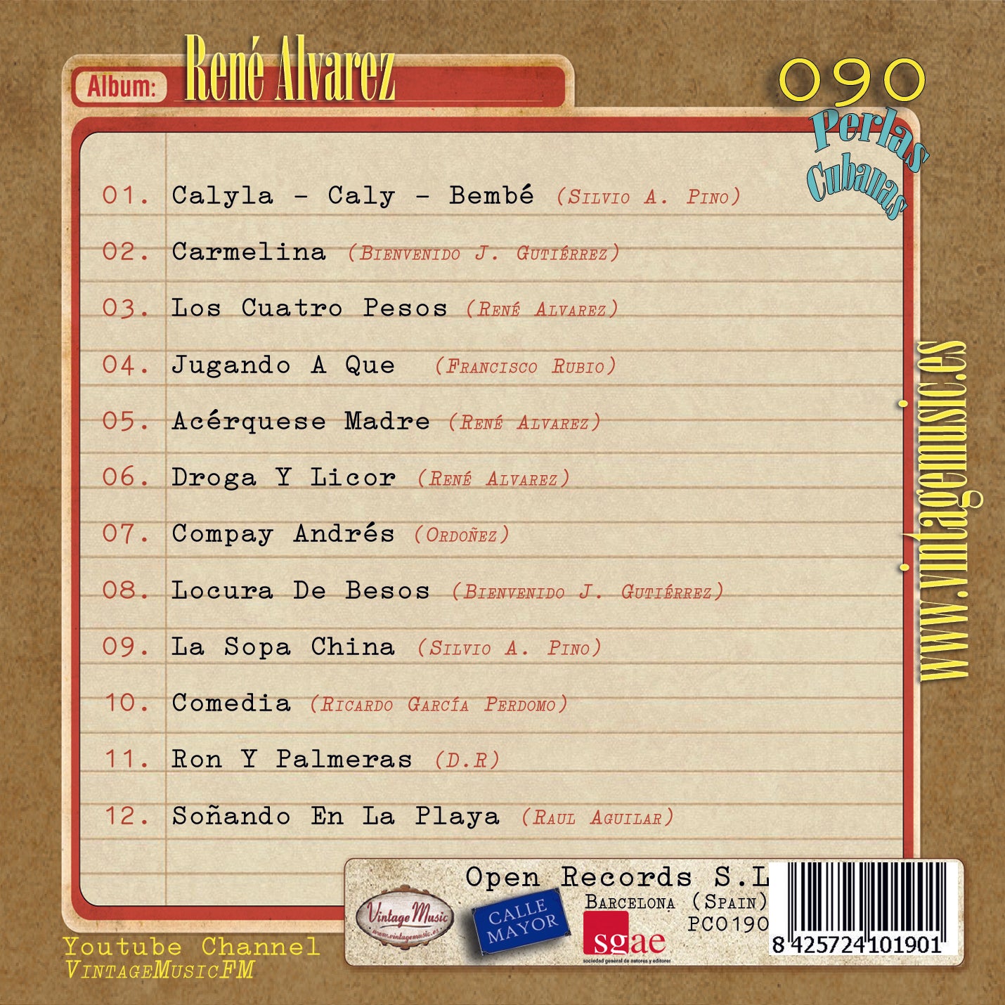 René Álvarez (Colección Perlas Cubanas - #90)