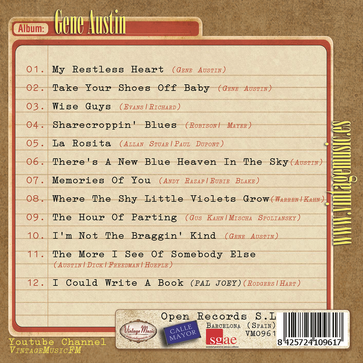 Gene Austin (Colección Vintage Music)