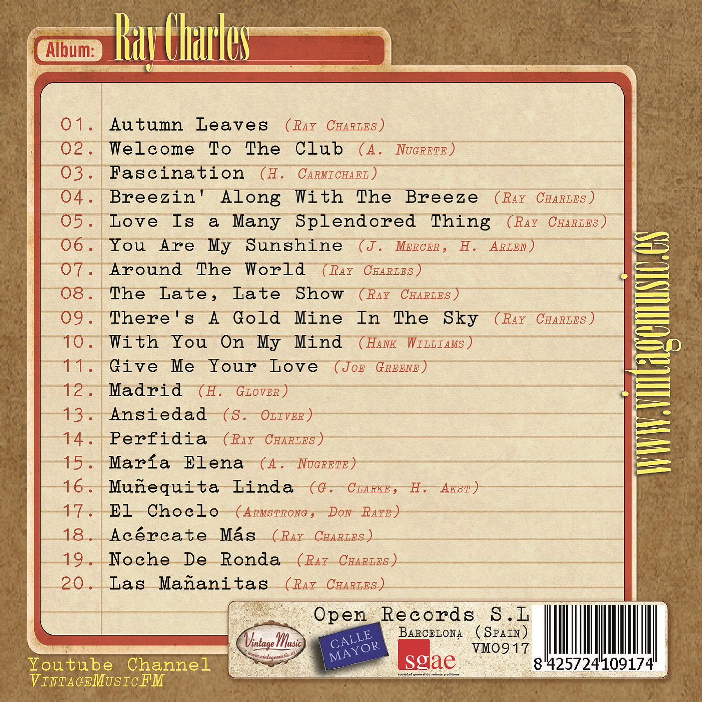 Ray Charles (Colección Vintage Music)