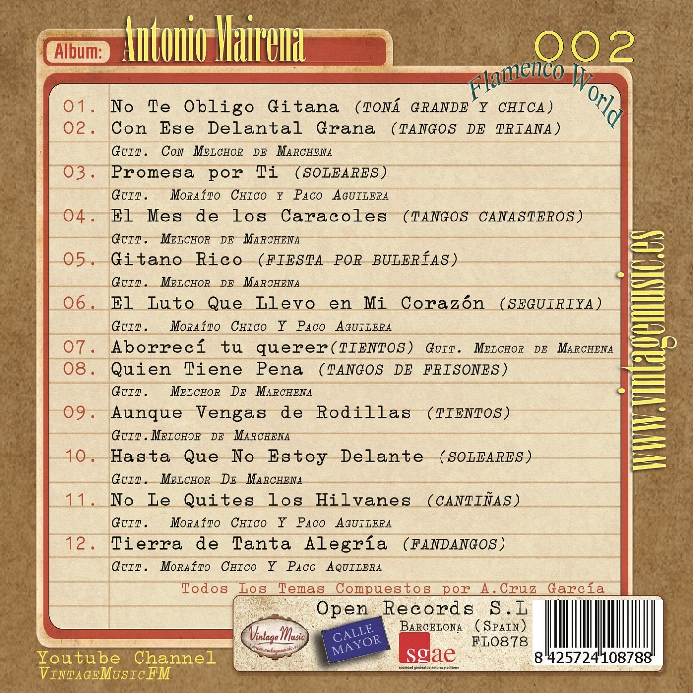 Antonio Mairena (Colección Flamenco - #02)