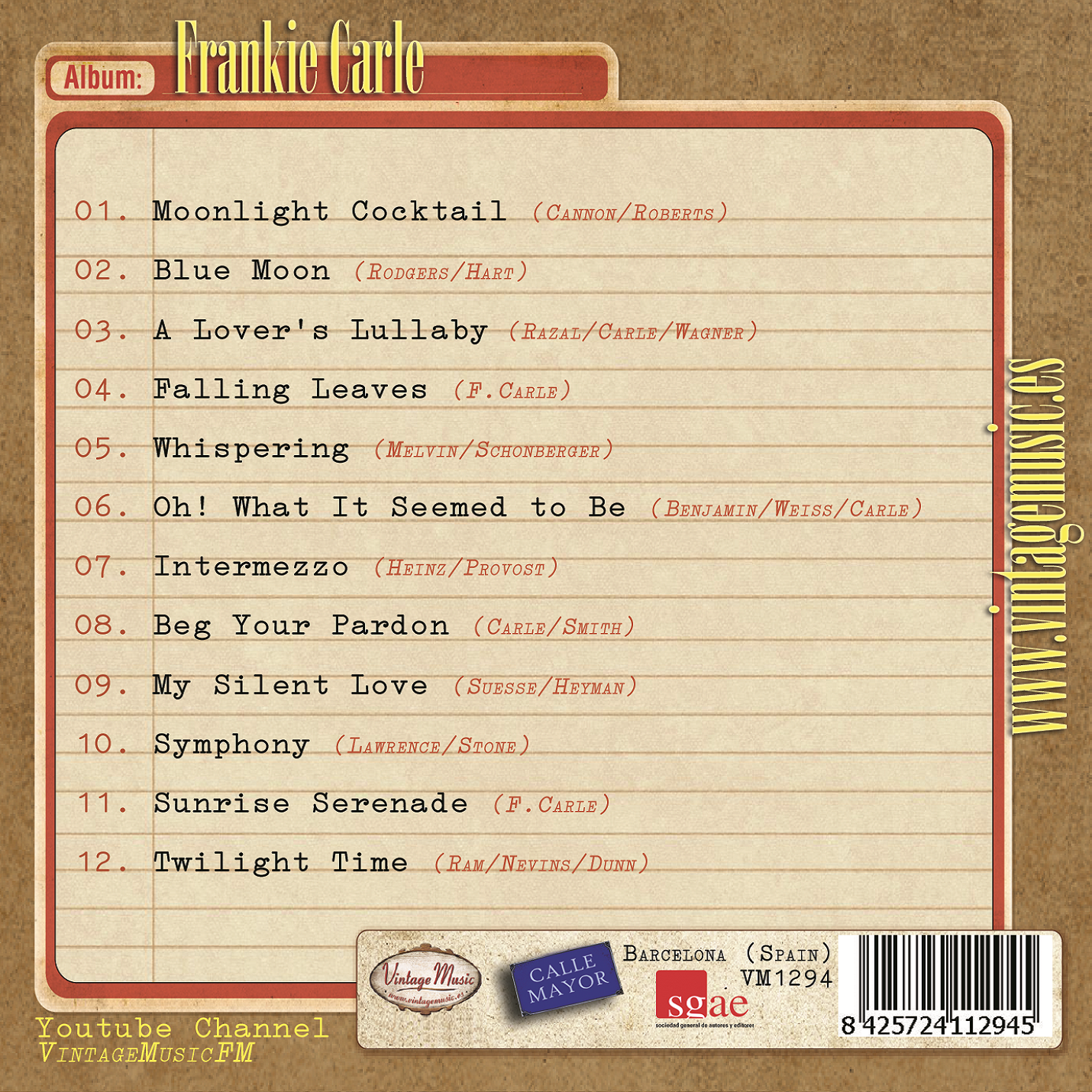 Frankie Carle (Colección Vintage Music)