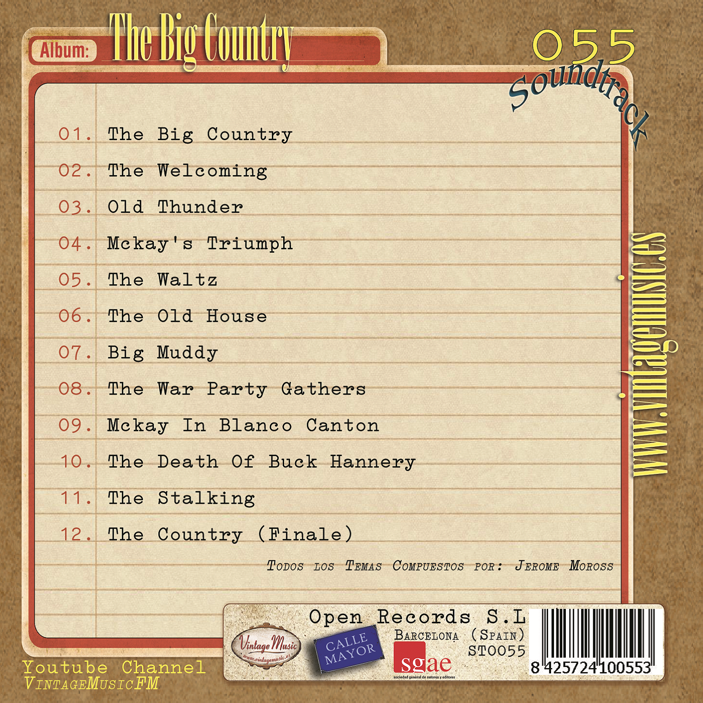 The Big Country, Horizontes De Grandeza (Colección Soundtrack - #55)