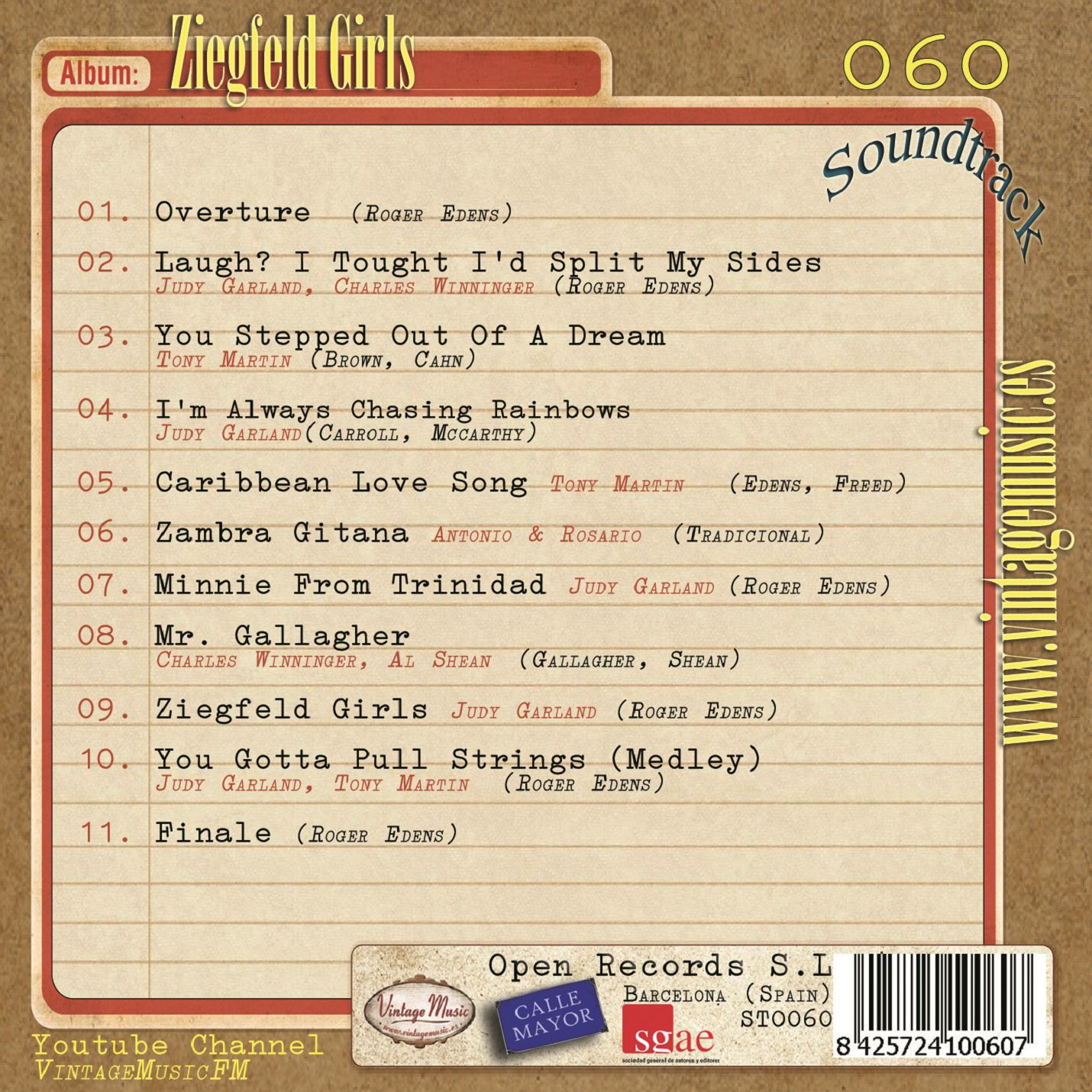 Ziegfeld Girls (Colección Soundtrack - #60)
