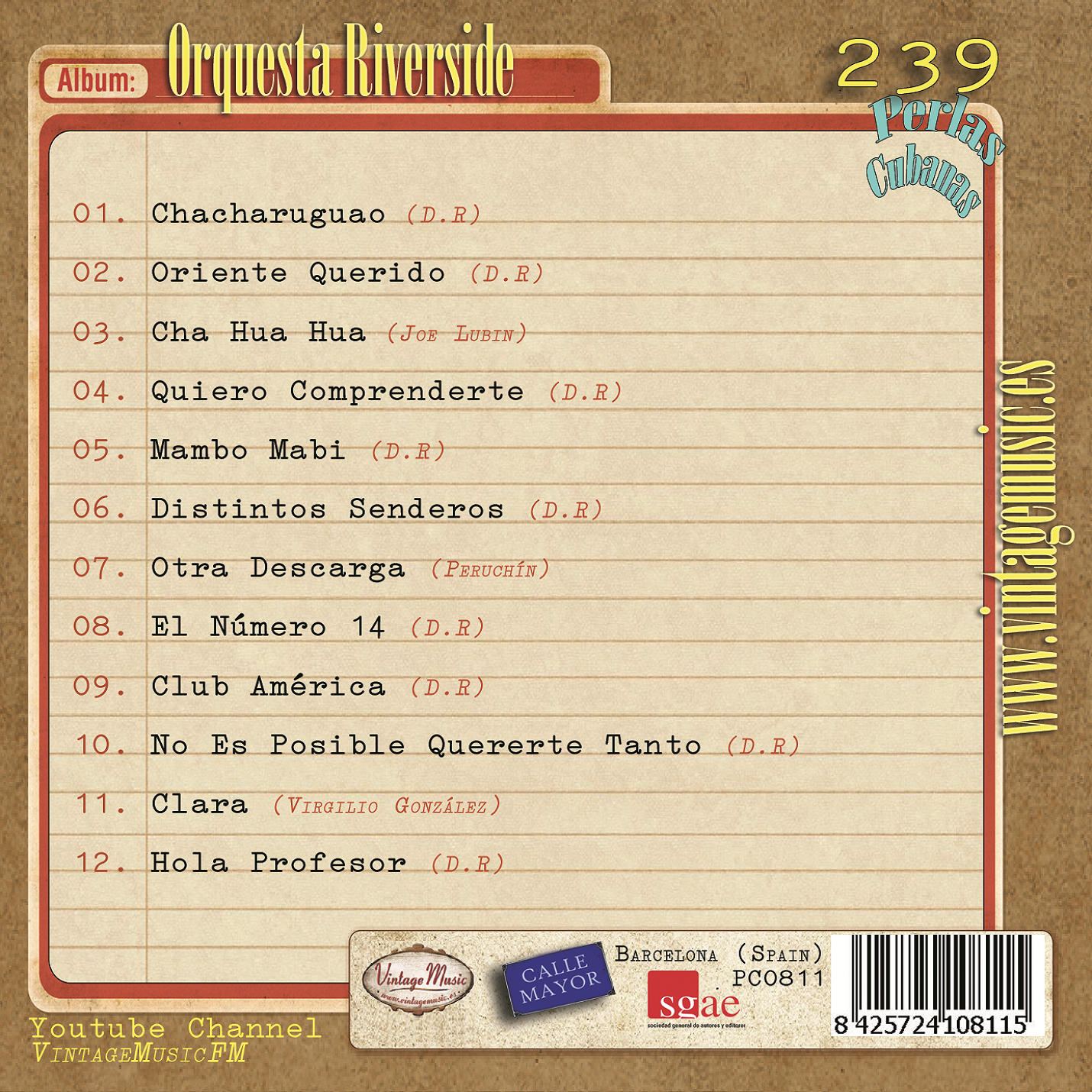 Orquesta Riverside (Colección Perlas Cubanas - #239)