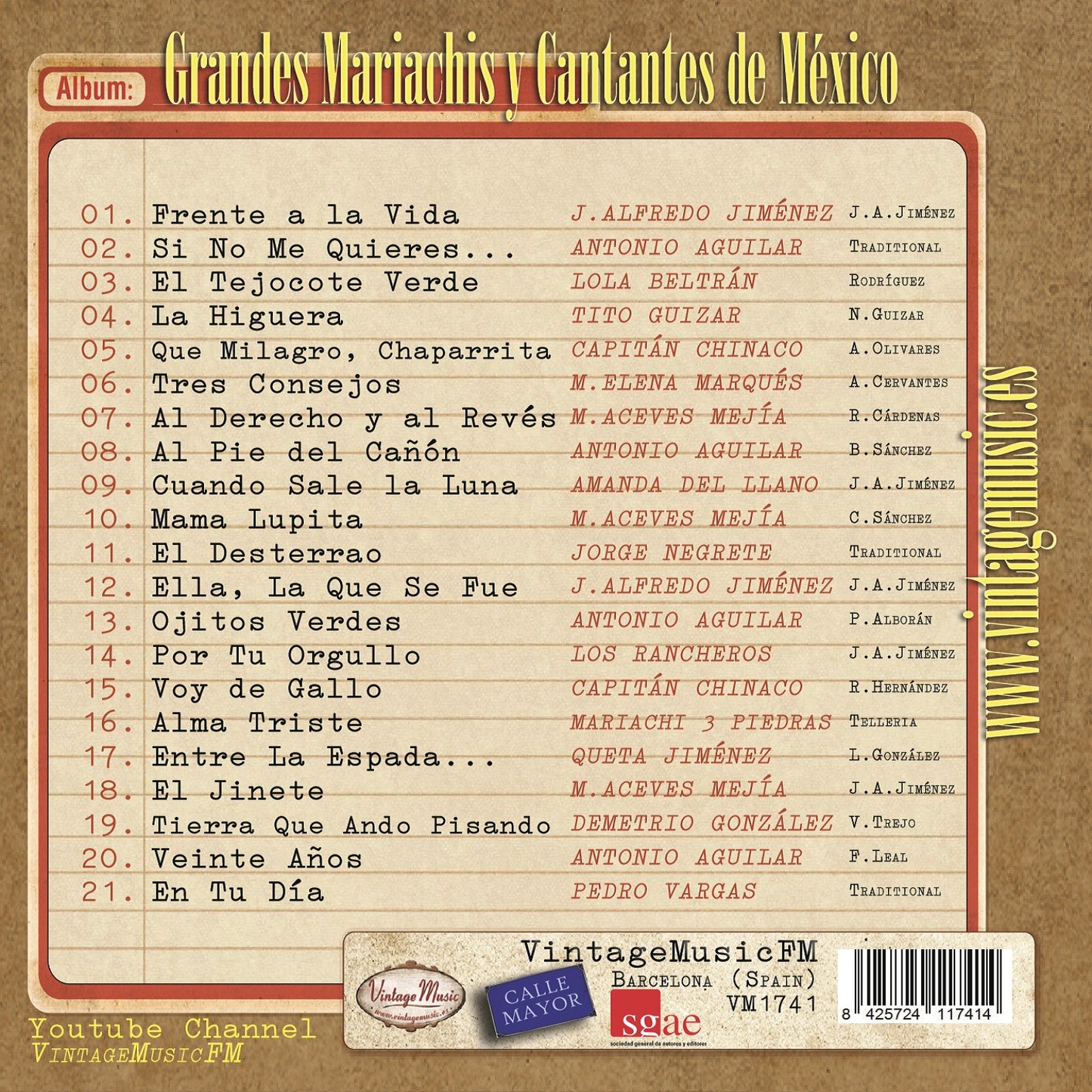 Grandes Mariachis y Cantantes de México (Colección México)